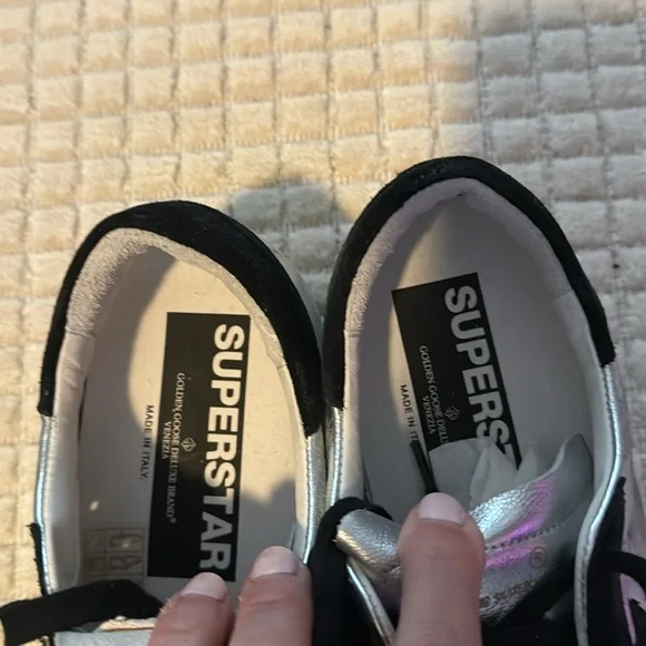 NEW Golden Goose silver & black. Most sought after style Sold out immediately - Picture 7 of 8